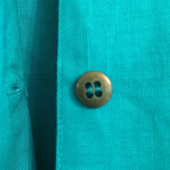 Vintage Turquoise Sheath Dress - Picture 5 of 7